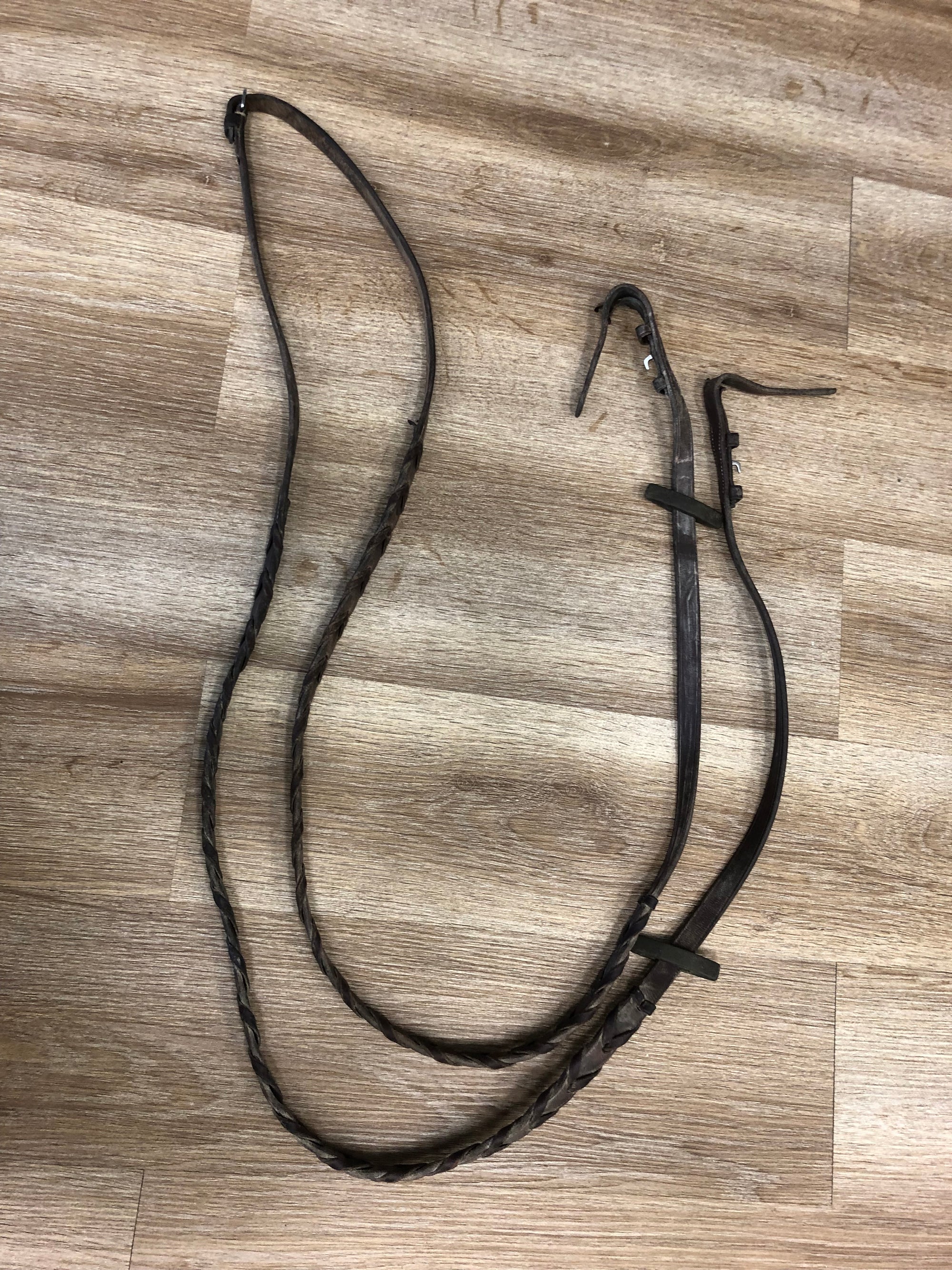 Brown Leather Laced Reins