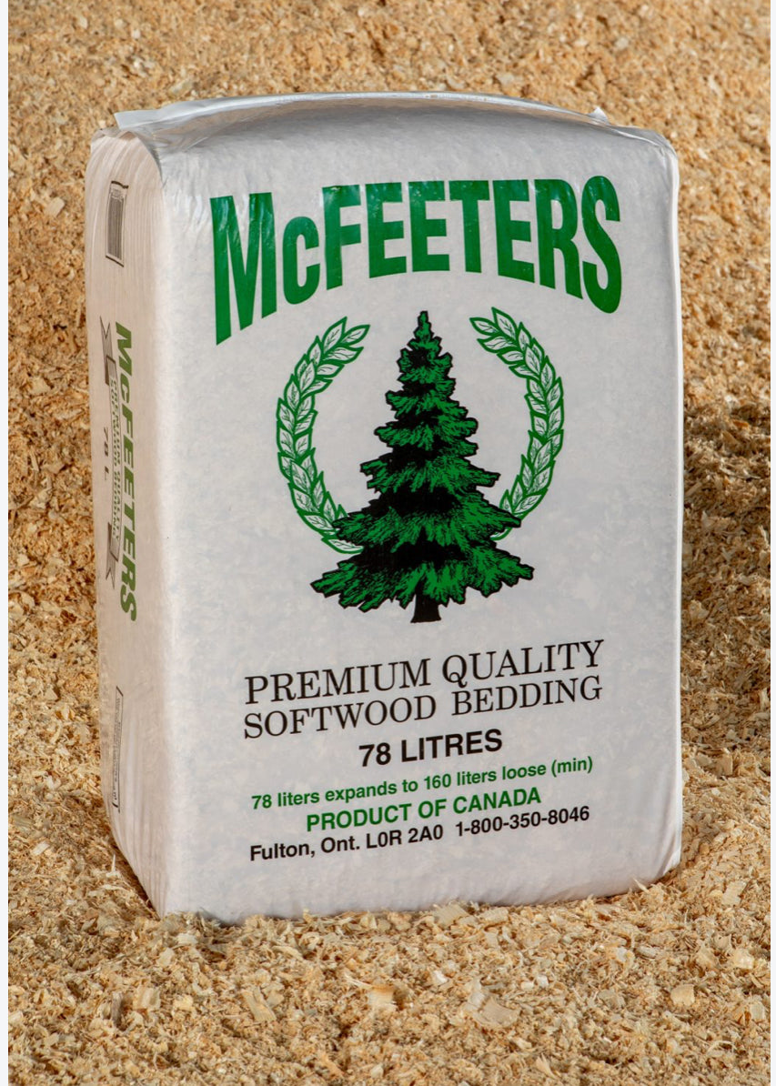 McFeeters Shavings - White Pine - Horse &amp; Hound Tack Shop 