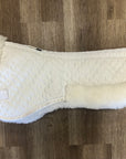 Fine Used White Sheepskin Half Pad - M