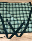 Green Plaid Cotton Stable Sheet - 80”