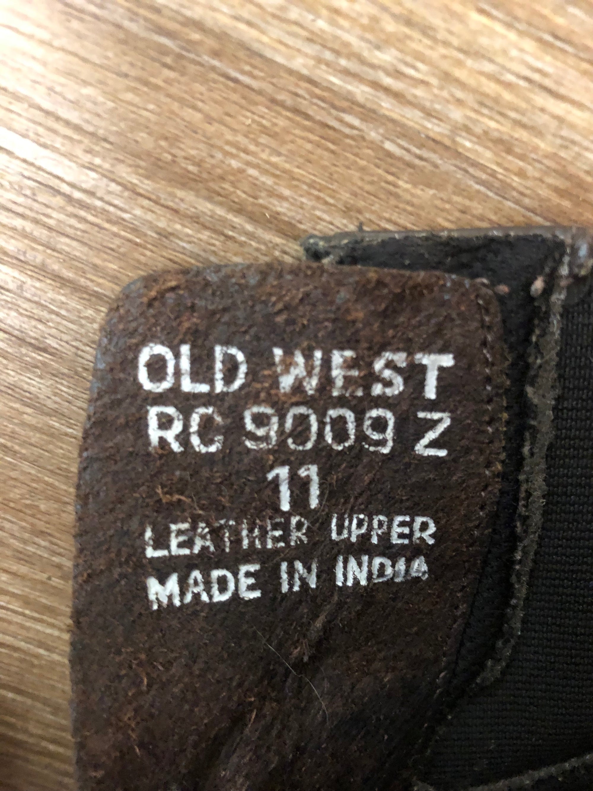 Kids Old West Zip Up Paddock Boot - 11