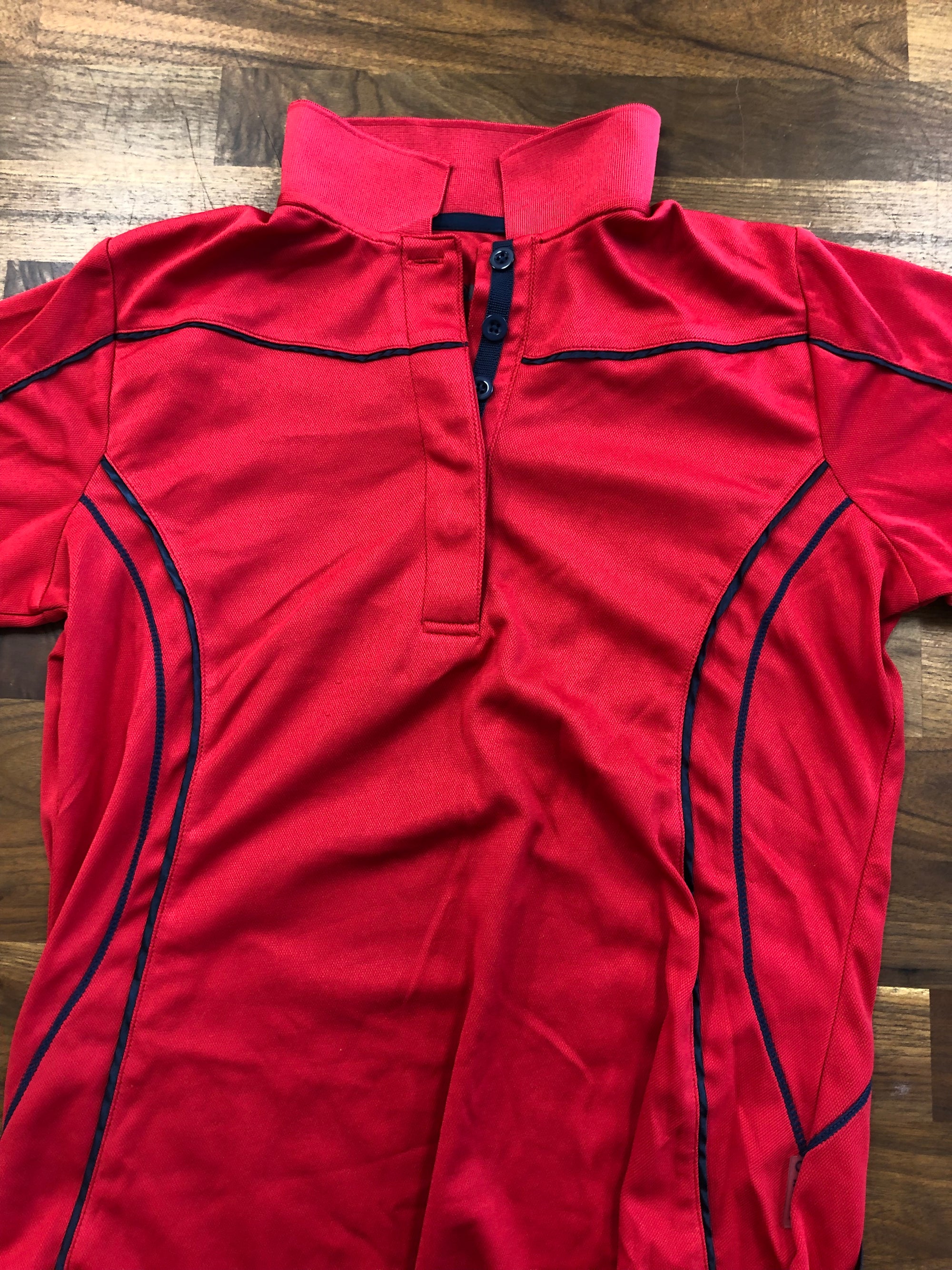Tempo Red Short Sleeve Polo - S