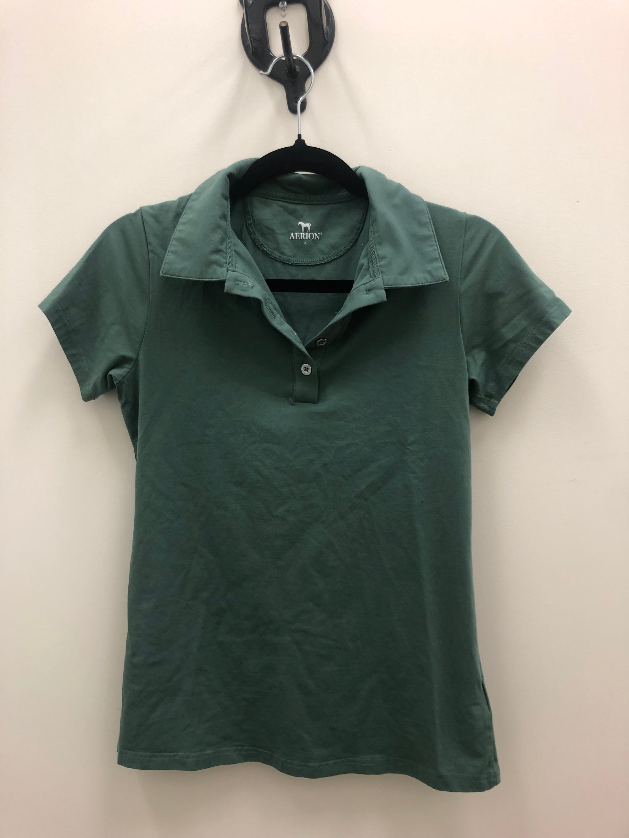 Aerion Moss Green Short Sleeve Polo - S