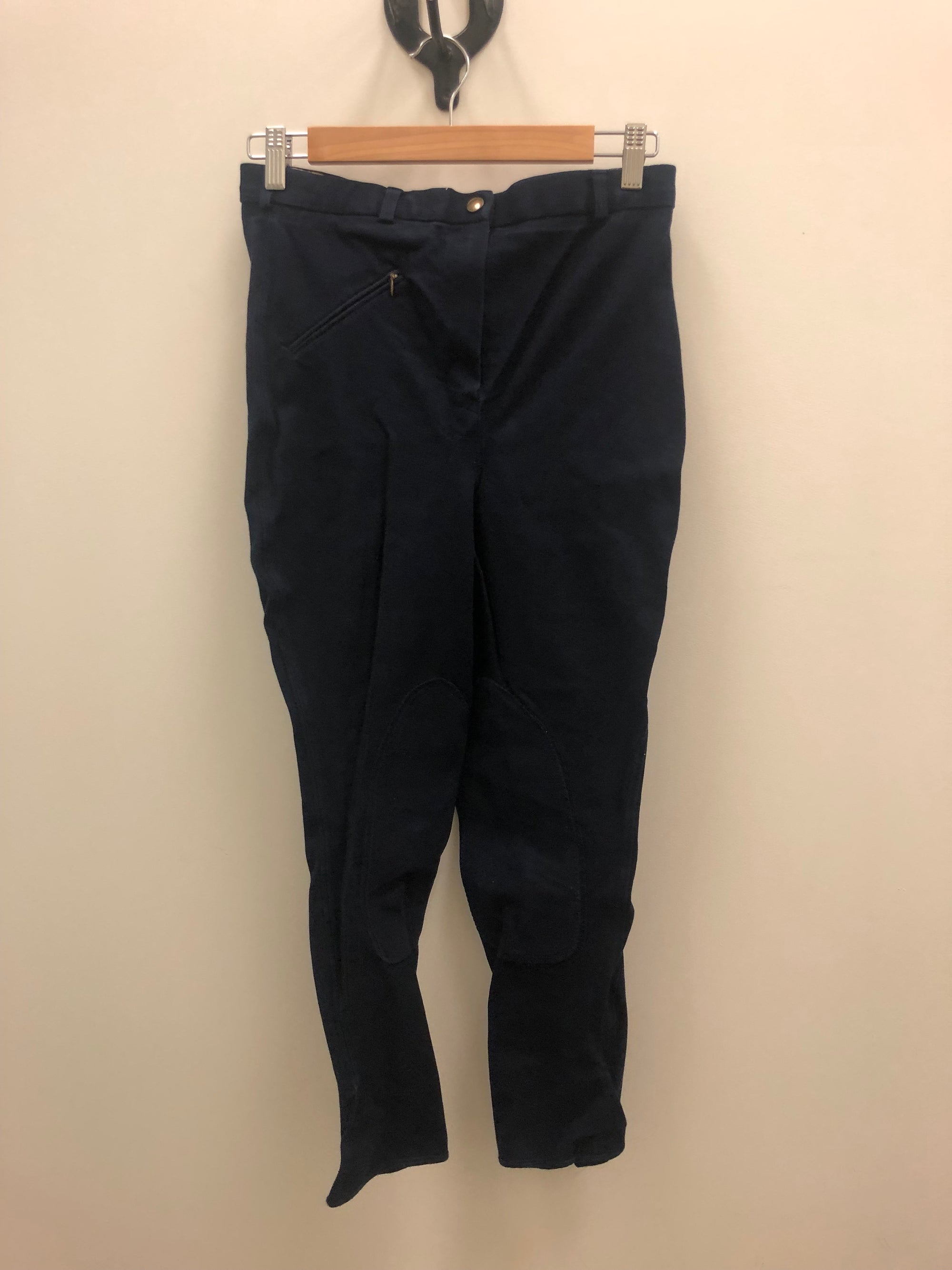 Harry Hall Knee Patch Breech Navy - 30R
