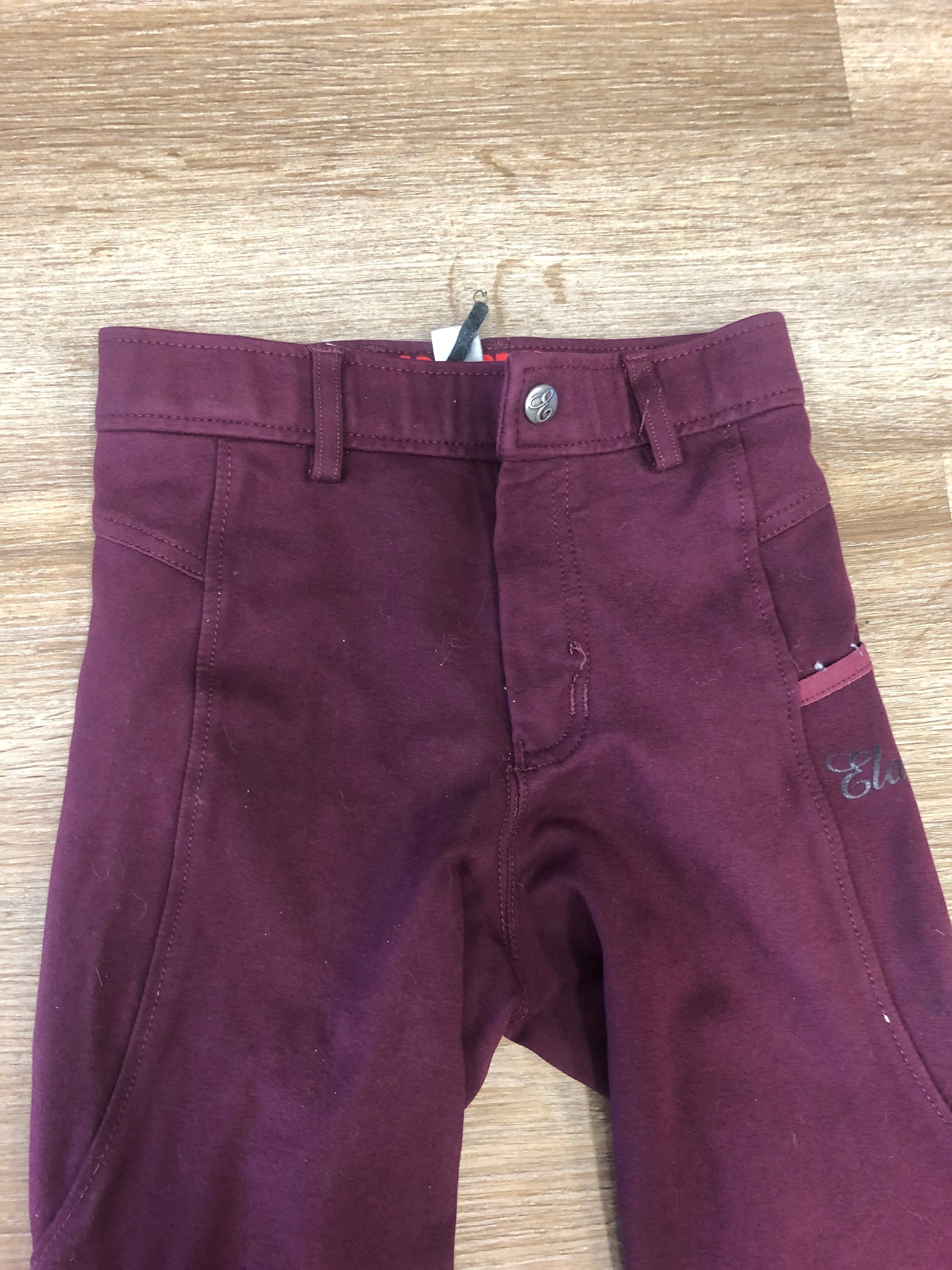 Kids Elation Red Label Burgundy KP Breech - size 12
