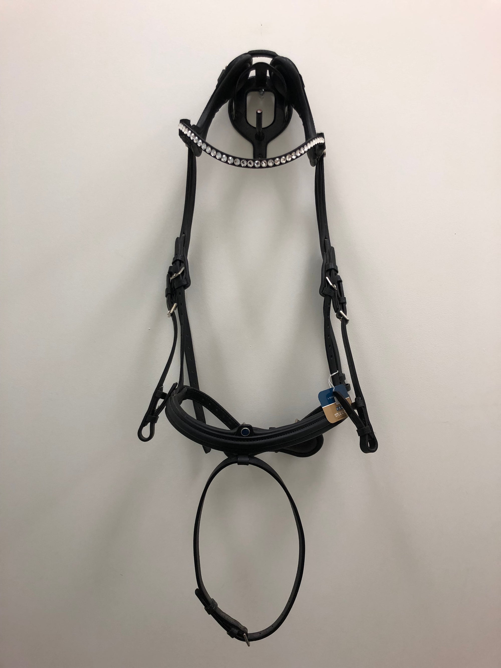 NWT Stubben Freedom Magic Snaffle Bridle Black PS - w/ Combined Noseband WB size