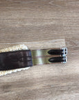 Leather Girth w/ Removable Fleece - 54” - Horse & Hound Tack Shop 