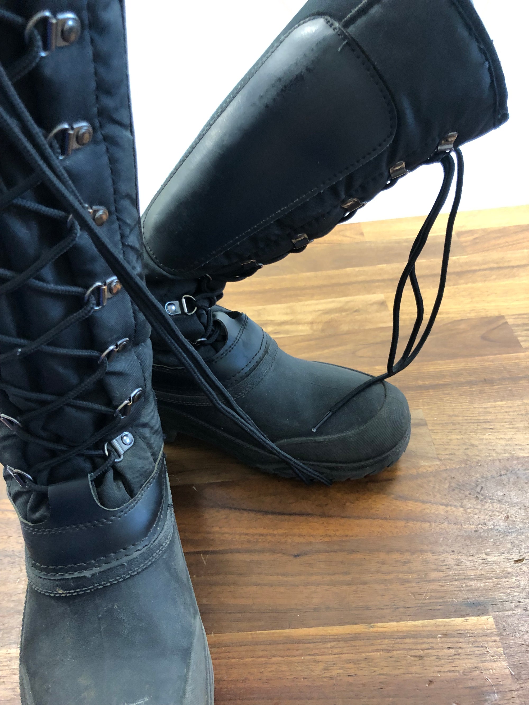 Auken Lace Up Winter Tall Boots - S