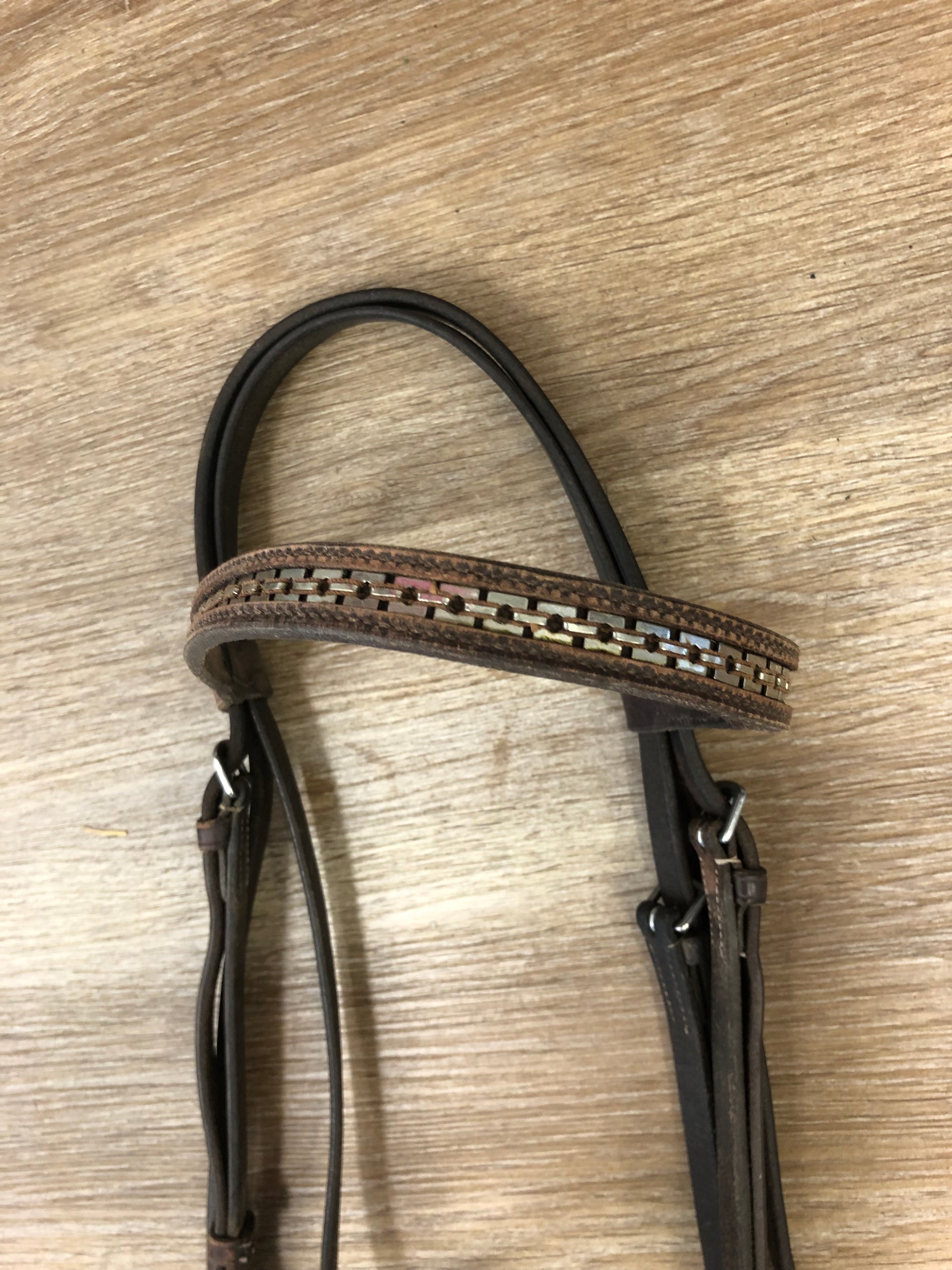 Brown Bridle w/ Silver Browband