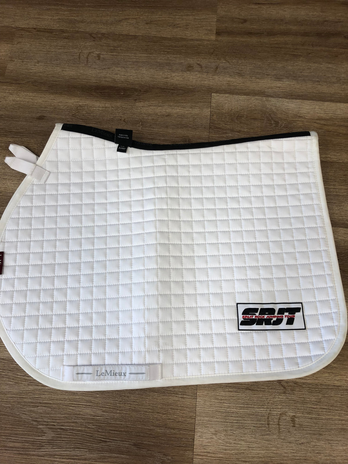 Le Mieux Jump Pad White “SRJT” - Horse &amp; Hound Tack Shop 