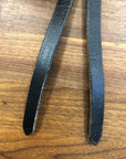 Western Black Leather Split Reins