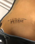 Petrie Black Leather Dressage Boots w/ Snakeskin Trim