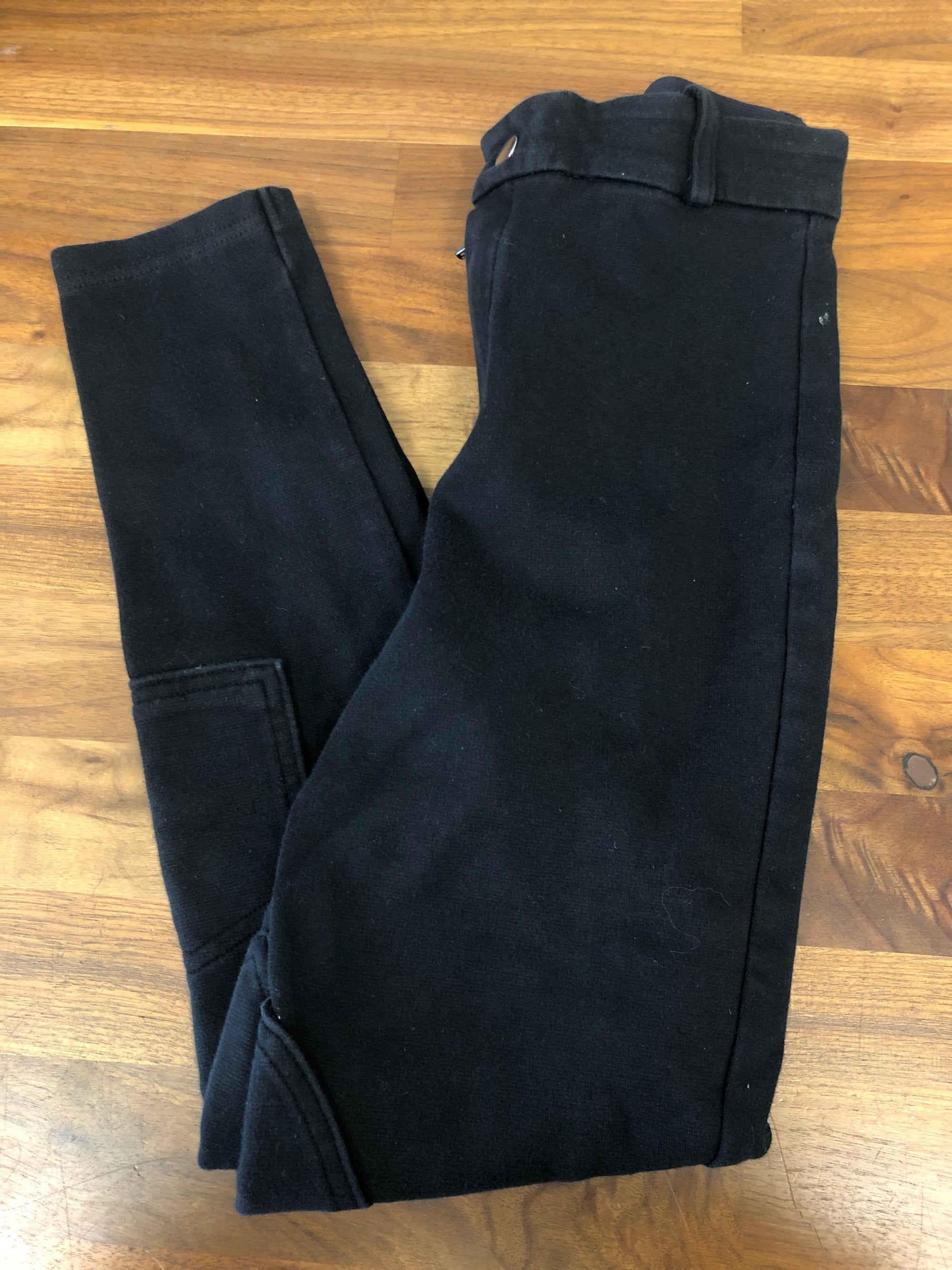Fouganza Decathlon 100 Jr Black Breeches - Kids 12
