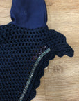 Talisman Bonnet Navy w/ Navy Gems - Horse & Hound Tack Shop 