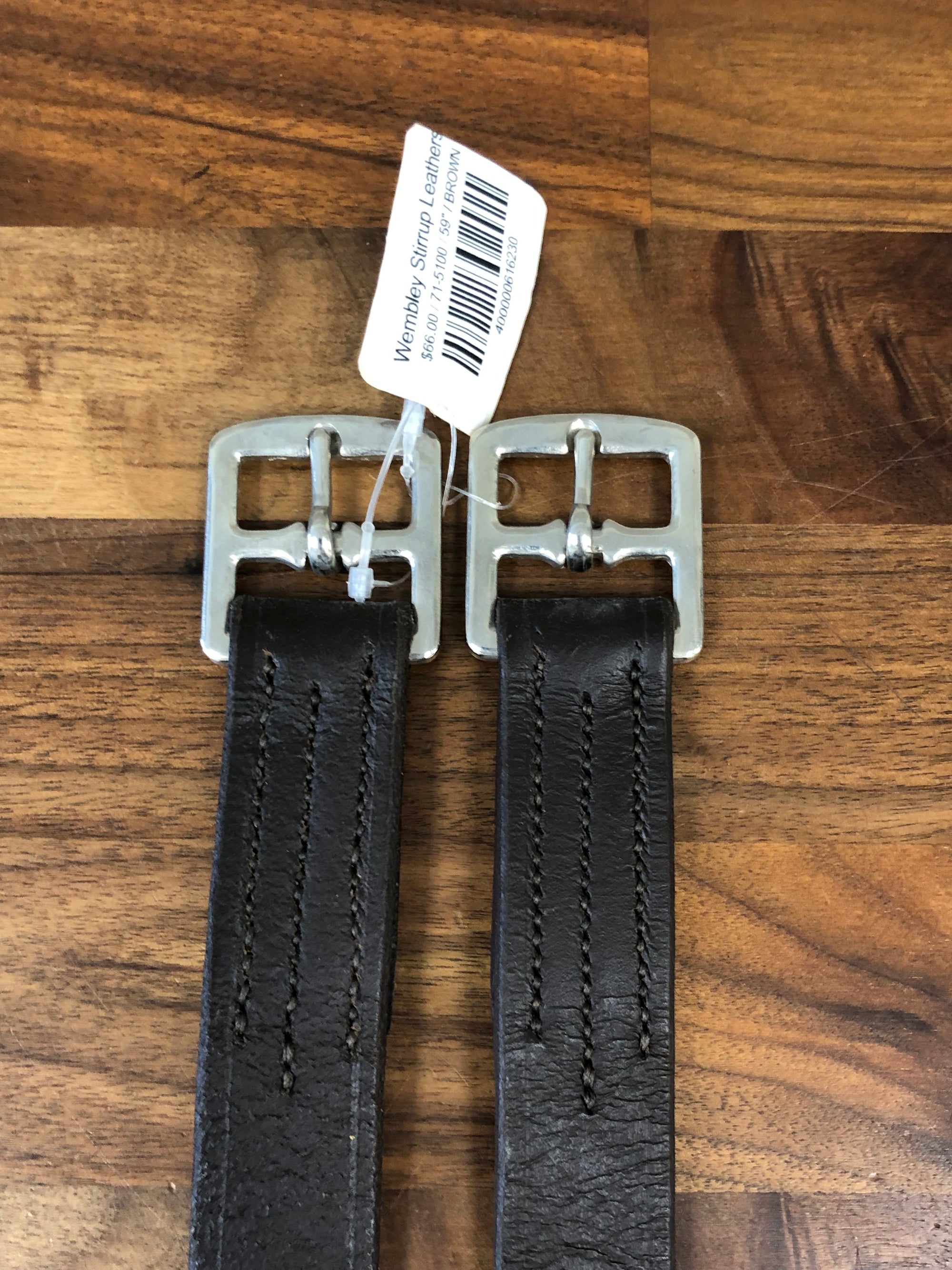 NWT Wembley Brown Stirrup Leathers 59”