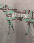 Pink Aerion T-Shirt w/ Horse Words Decal - L