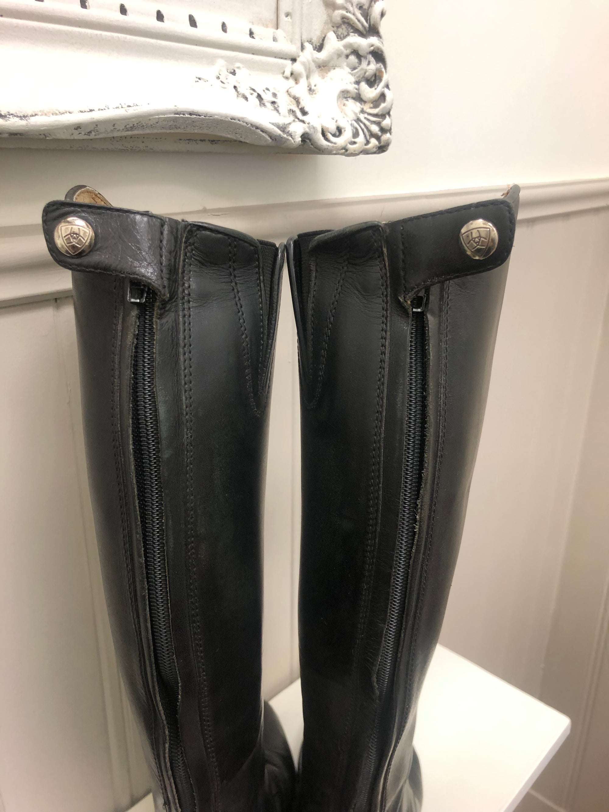 Ariat Leather Zip Up Tall Boots - 8R