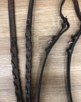 Brown Leather Bridle w/ Laced Reins