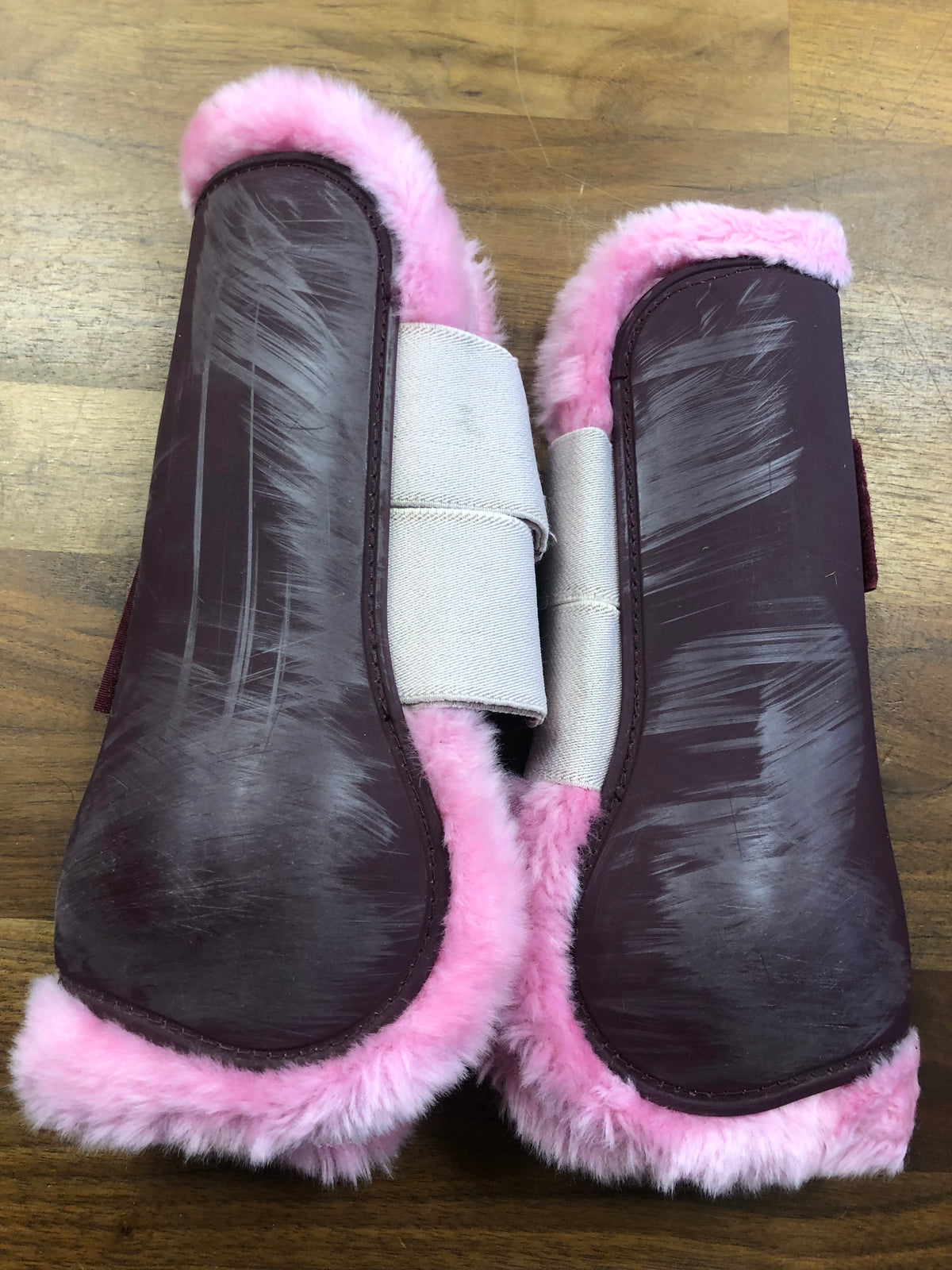 Roma Pink Tendon Boots - Lrg