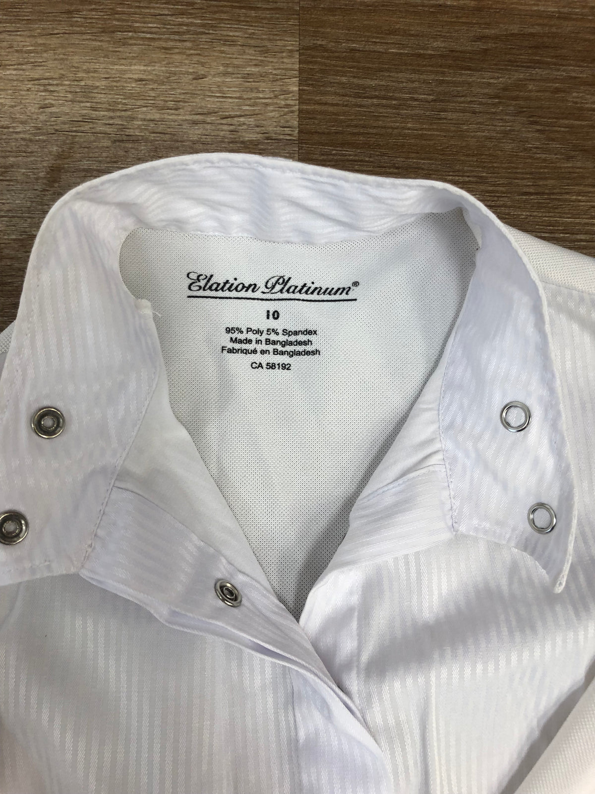 Kids Elation Platinum Show Shirt - 10 - Horse &amp; Hound Tack Shop 