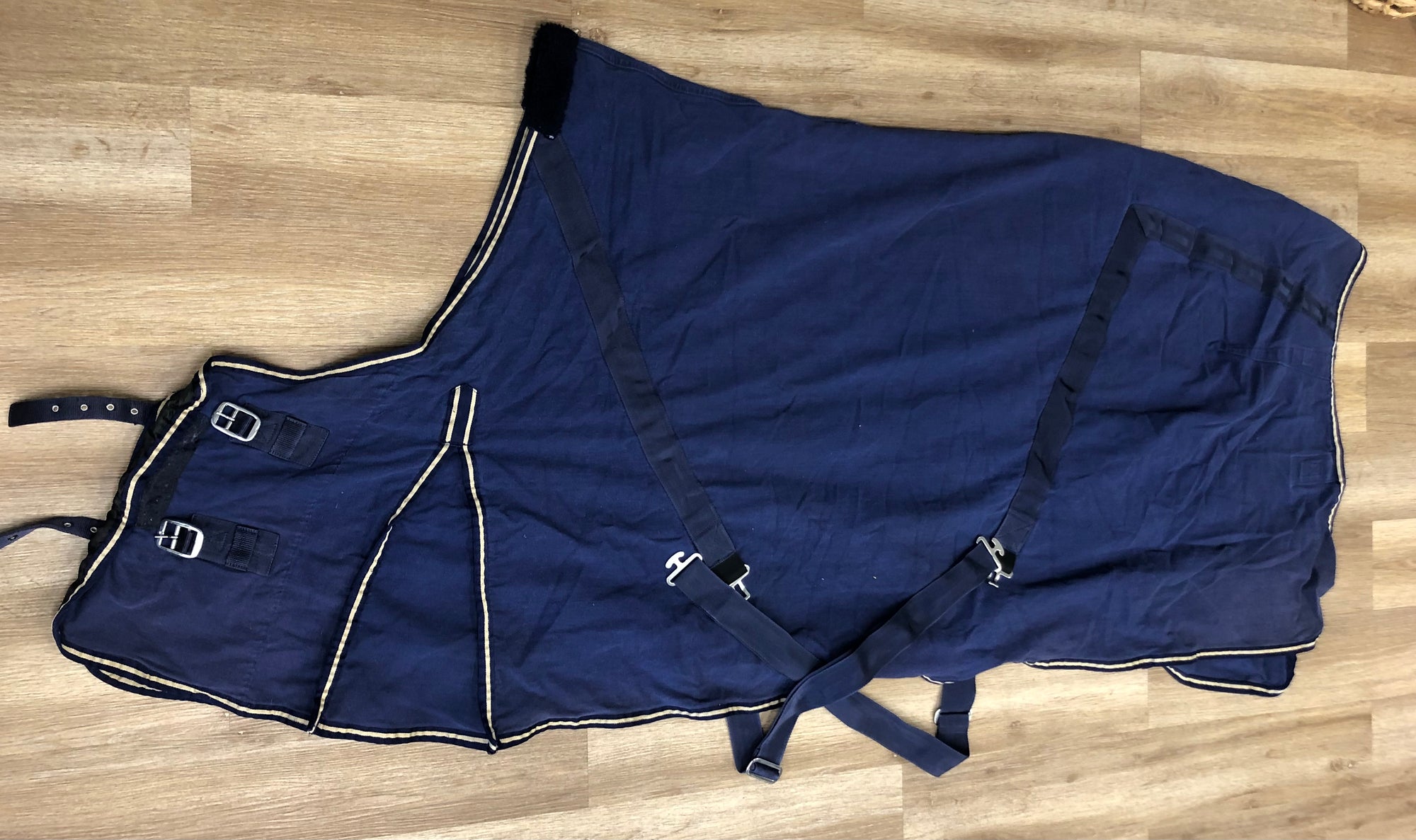Navy Cotton Stable Sheet