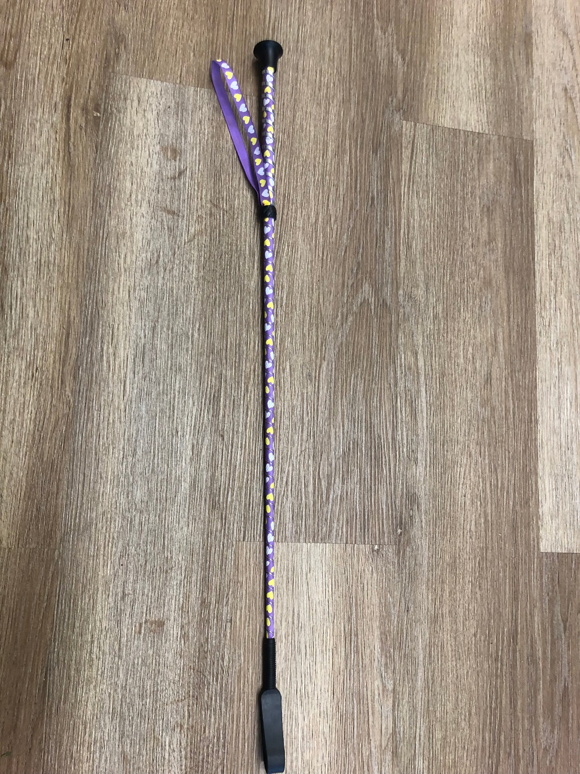 Purple w/ Hearts Jump Crop