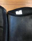 Ladies Black Leather Half Chaps