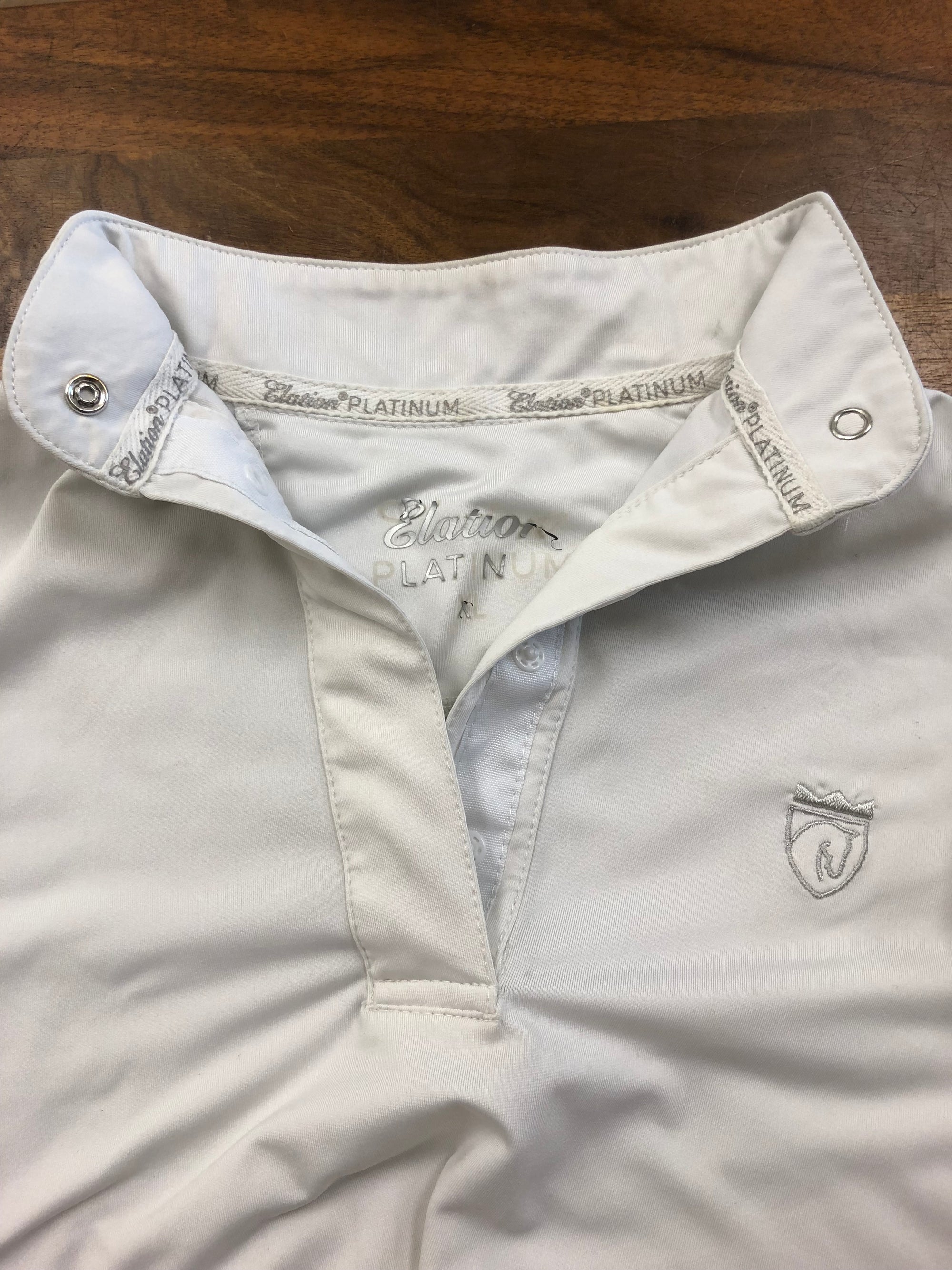 Elation Platinum Perforated Show Shirt - Kids XL