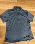 Temteq Blue Ventilated Short Sleeve Quarter Zip - L