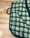 Green Plaid Cotton Stable Sheet - 80”