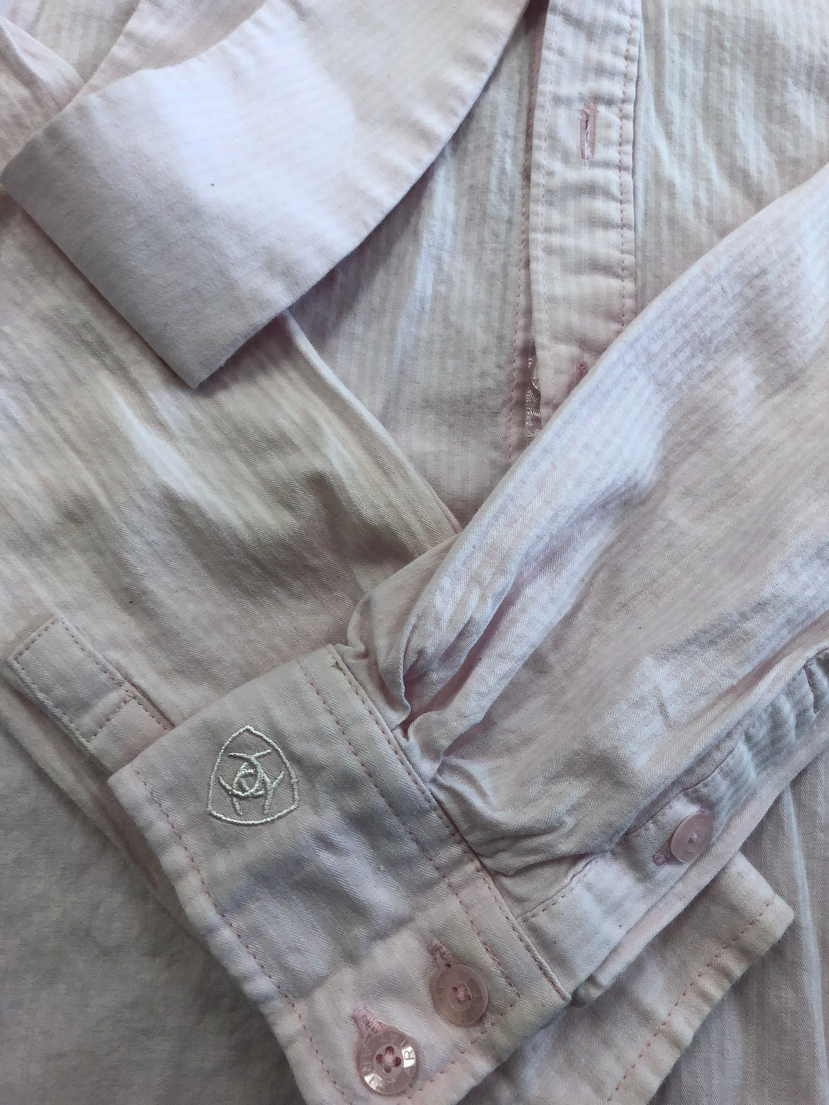Kids Ariat Pink Button Up Show Shirt - Size 16