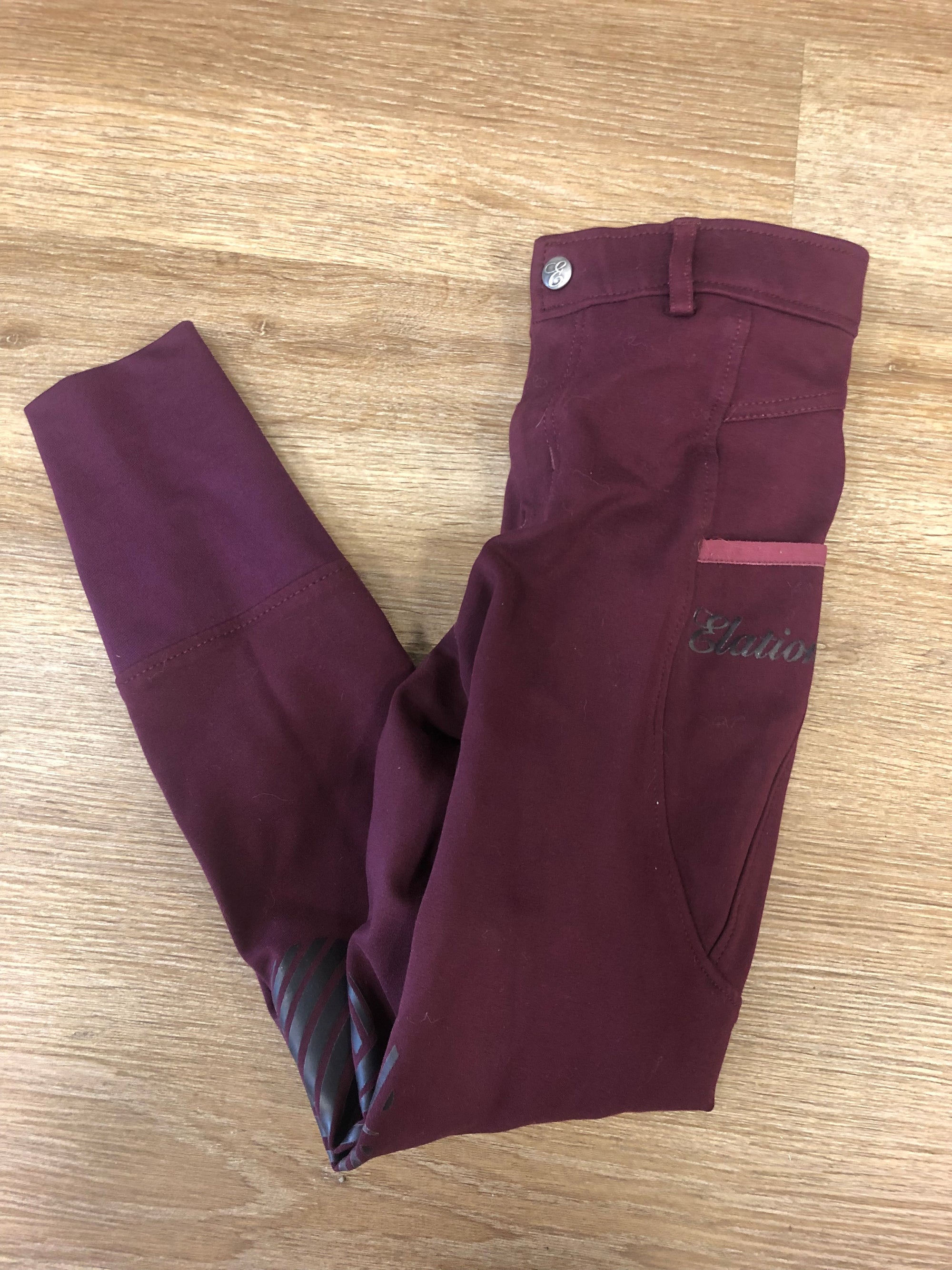 Kids Elation Red Label Burgundy KP Breech - size 12
