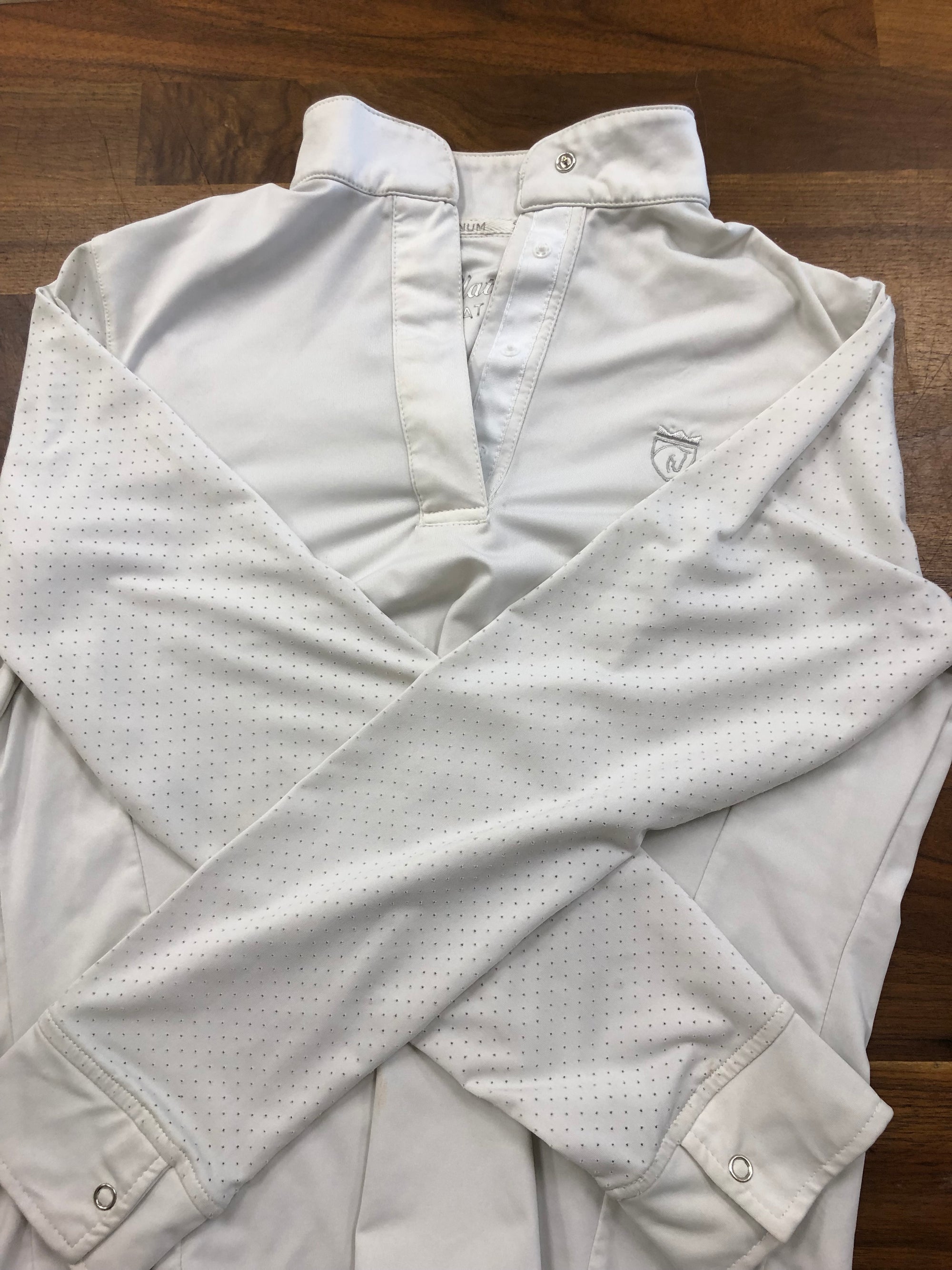 Elation Platinum Perforated Show Shirt - Kids XL