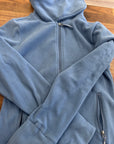 Aerion Ladies Sky Blue Polar Fleece Cowl Zip Up - M