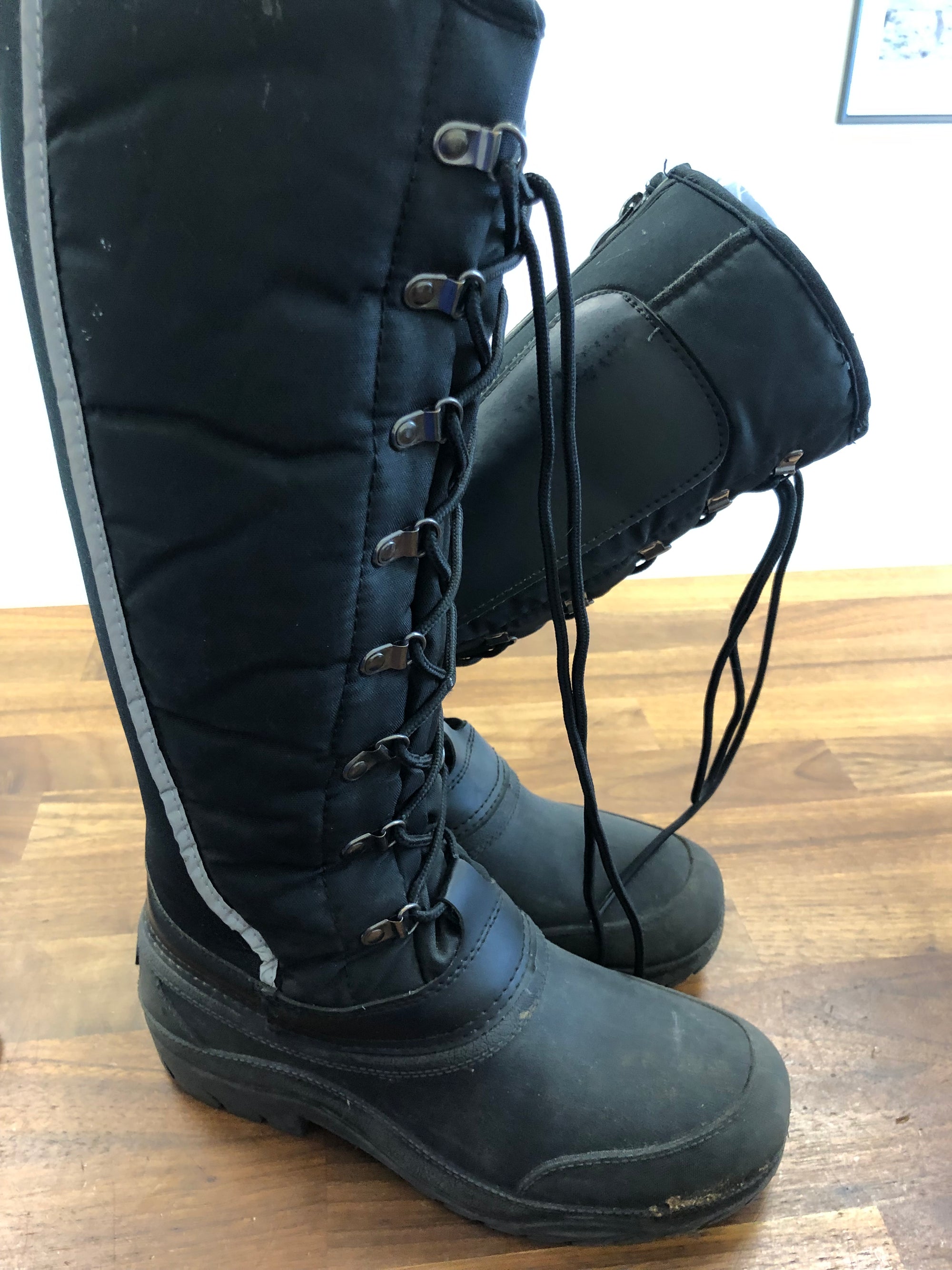 Auken Lace Up Winter Tall Boots - S