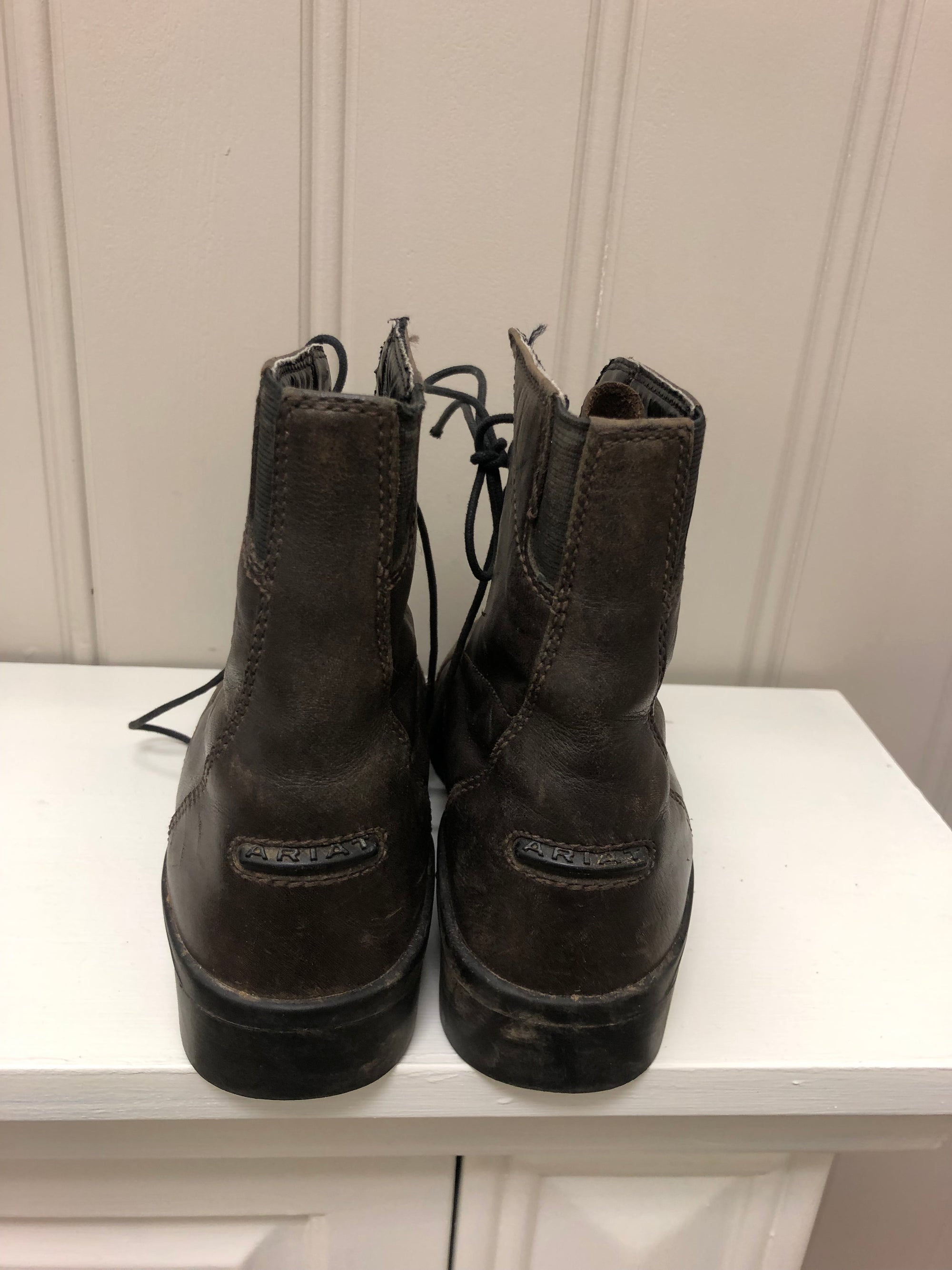 Kids Brown Ariat Paddock Boots - 2