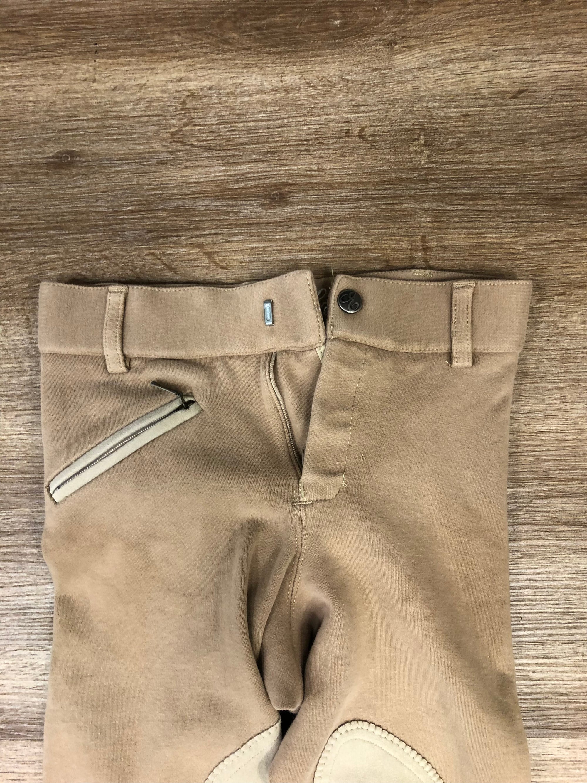 Elation Red Label Tan KP Breech - Kids 8