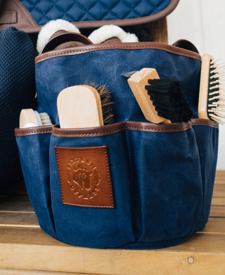 Sixteen Cyprus Wax Grooming Bag - Indigo - Horse & Hound Tack Shop 