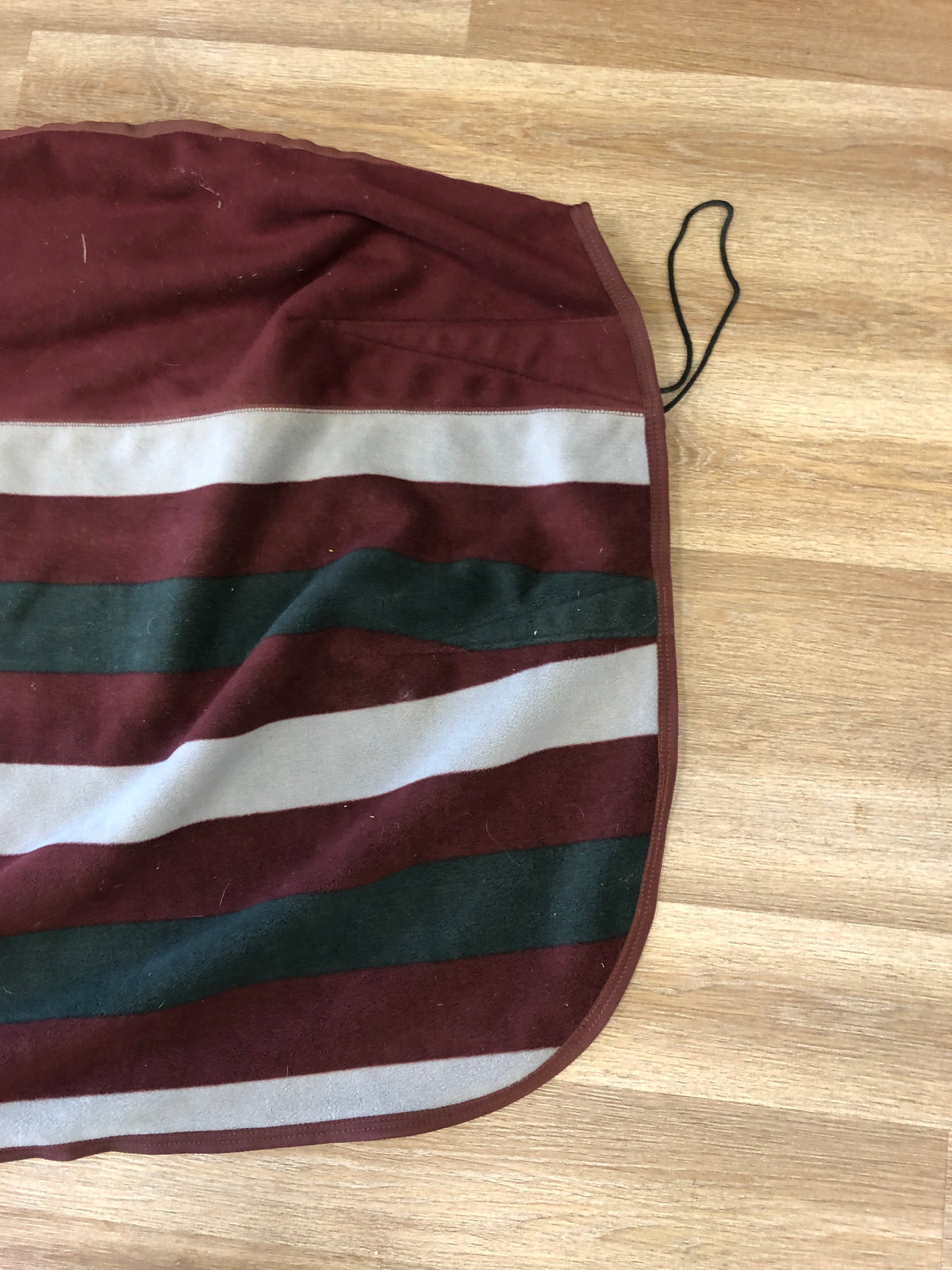 Shedrow Fleece Cooler - XL Burgundy/Green/Gray - Horse &amp; Hound Tack Shop 
