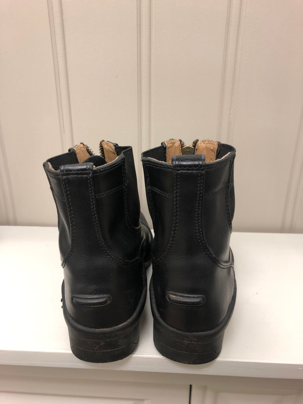Kids Auken Zip Up Paddock Boots - 3 - Horse &amp; Hound Tack Shop 