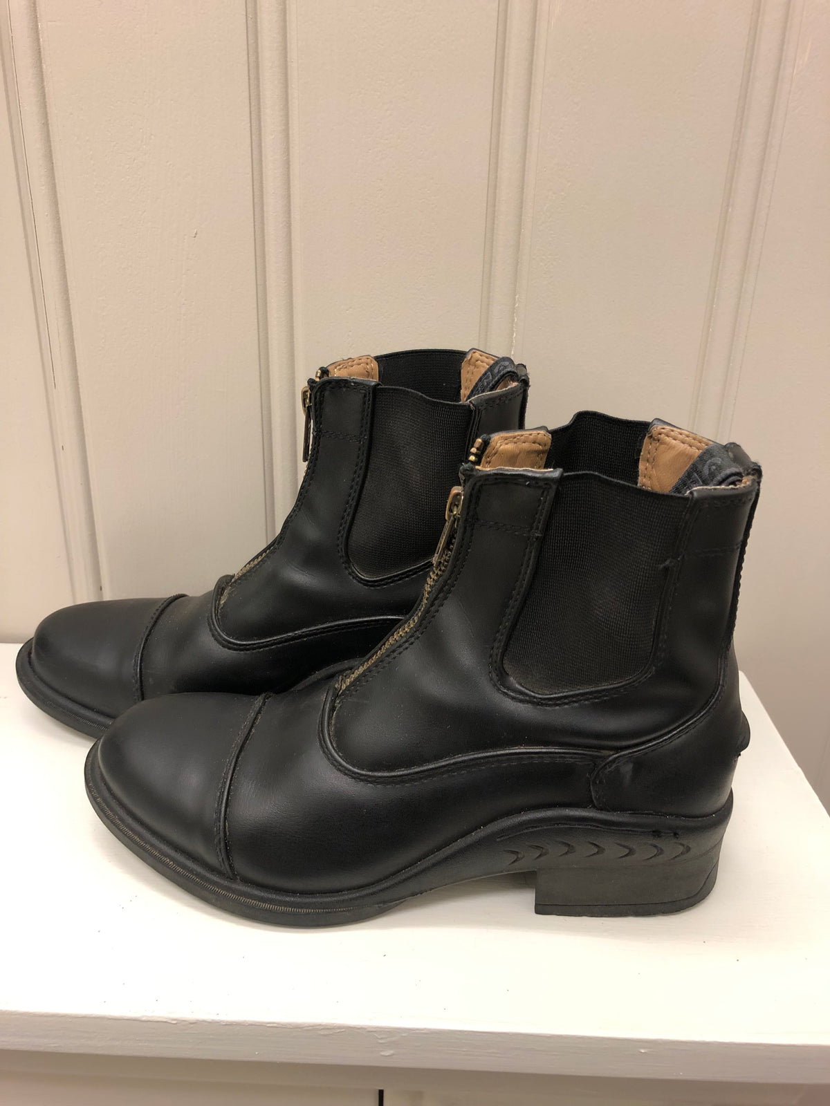 Kids Auken Zip Up Paddock Boots - 3 - Horse &amp; Hound Tack Shop 