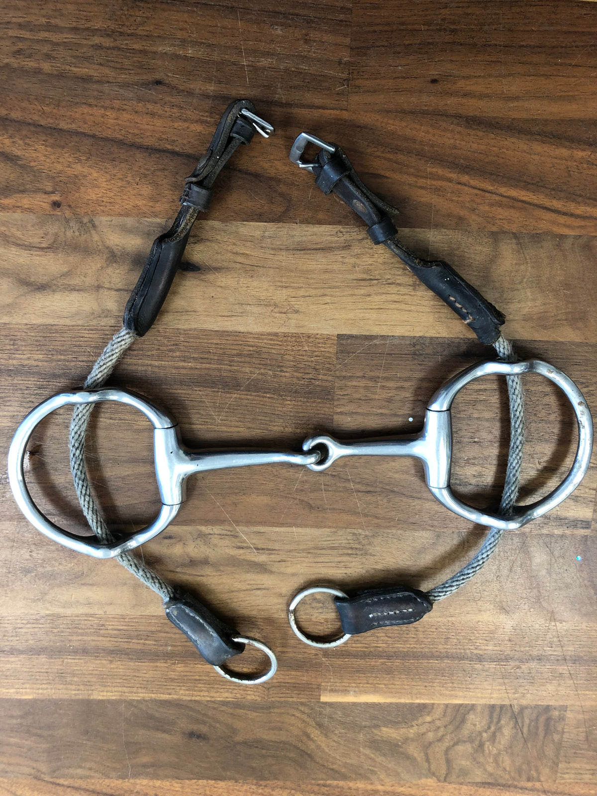 Single Jointed Gag Bit w/ Rope Gag Cheeks - 5”