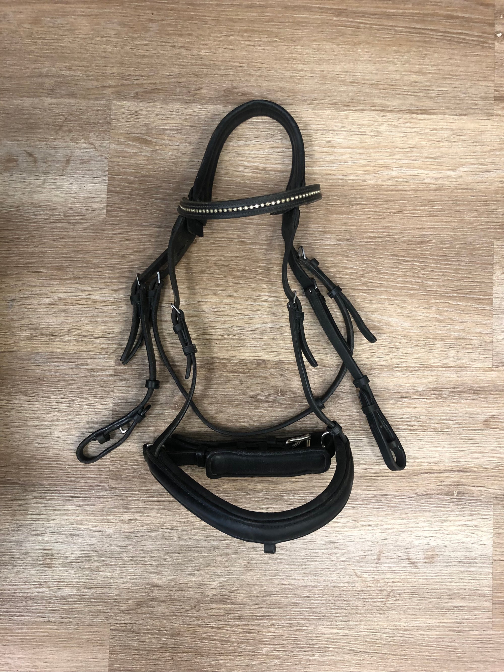 Black Passier Bridle w/ Sparkly Browband