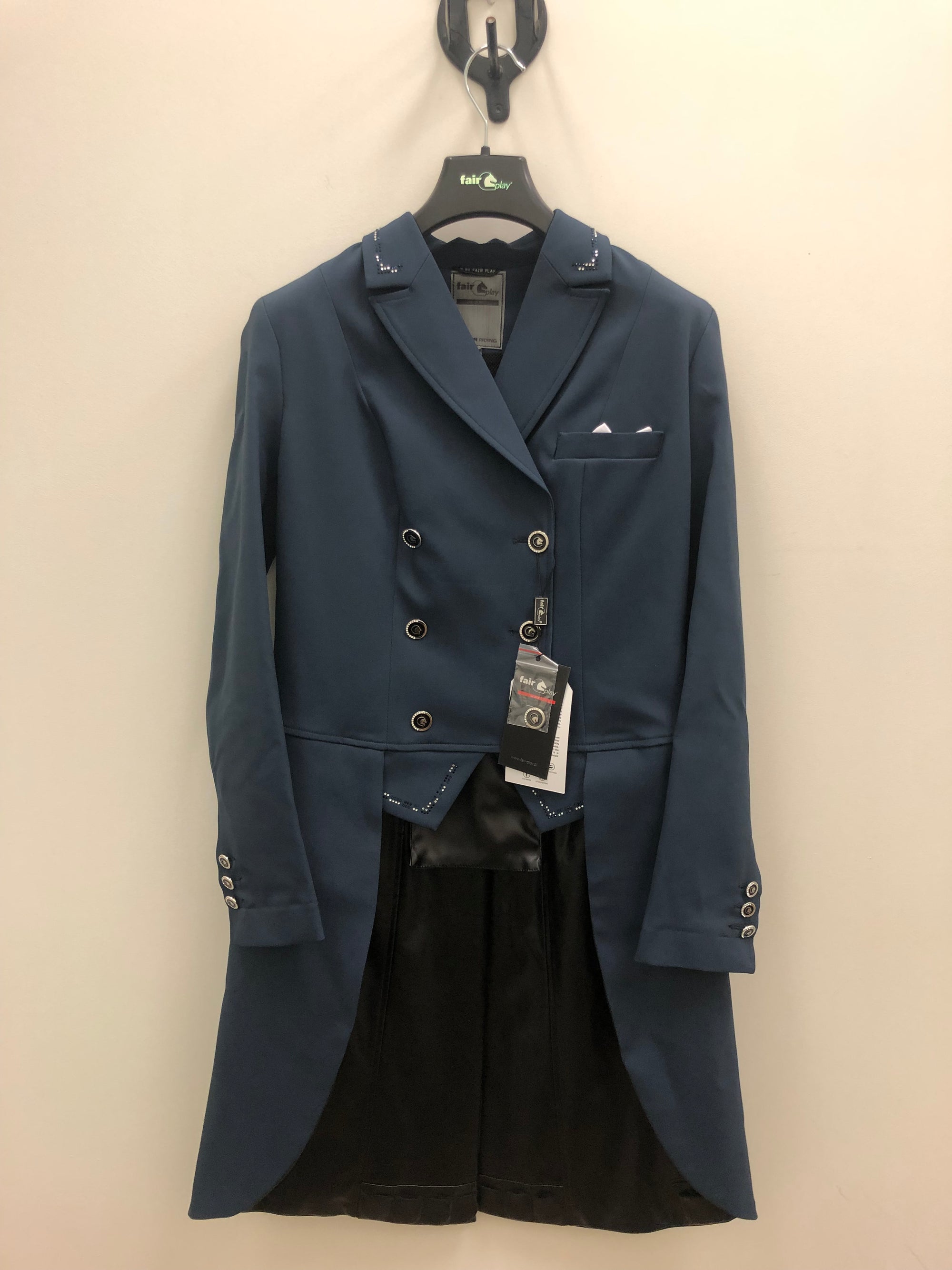 NWT Navy Fair Play Nadine Tailcoat - 38