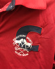 Cavallo Long Sleeve Polo Red & Navy - XXL (fits small)