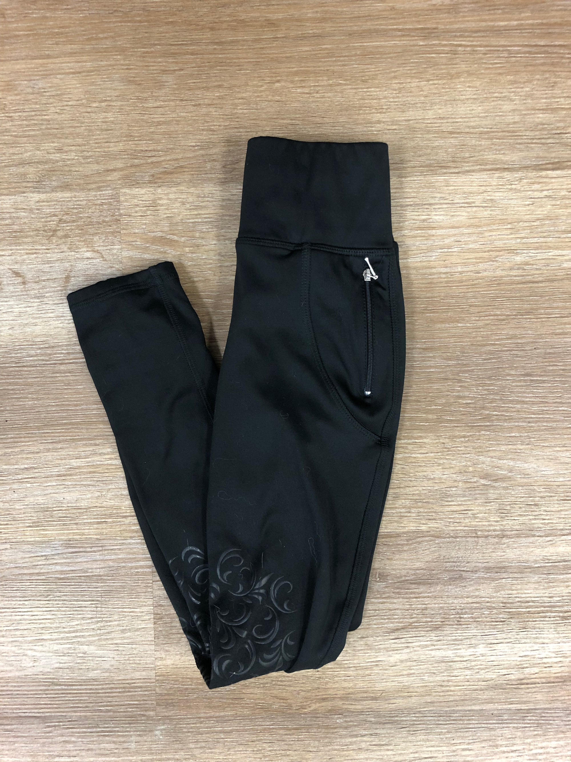 Elation Black KP Winter Tights - Kids L