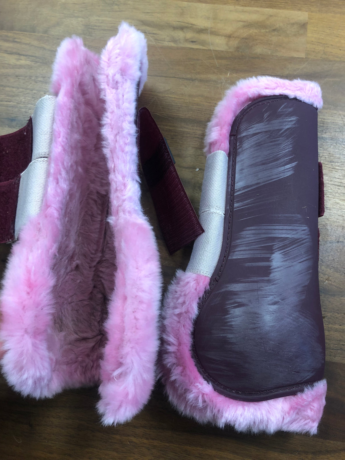 Roma Pink Tendon Boots - Lrg