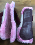 Roma Pink Tendon Boots - Lrg