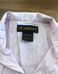 Kids Ariat Pink Button Up Show Shirt - Size 16
