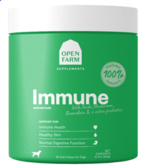 Open Farm Immune Chews Supplement for Dogs - 90ct